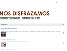 Tablet Screenshot of nosdisfrazamos.com
